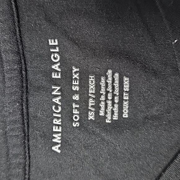 American Eagle black xs soft & sexy short sleeve shirt - Picture 5 of 5
